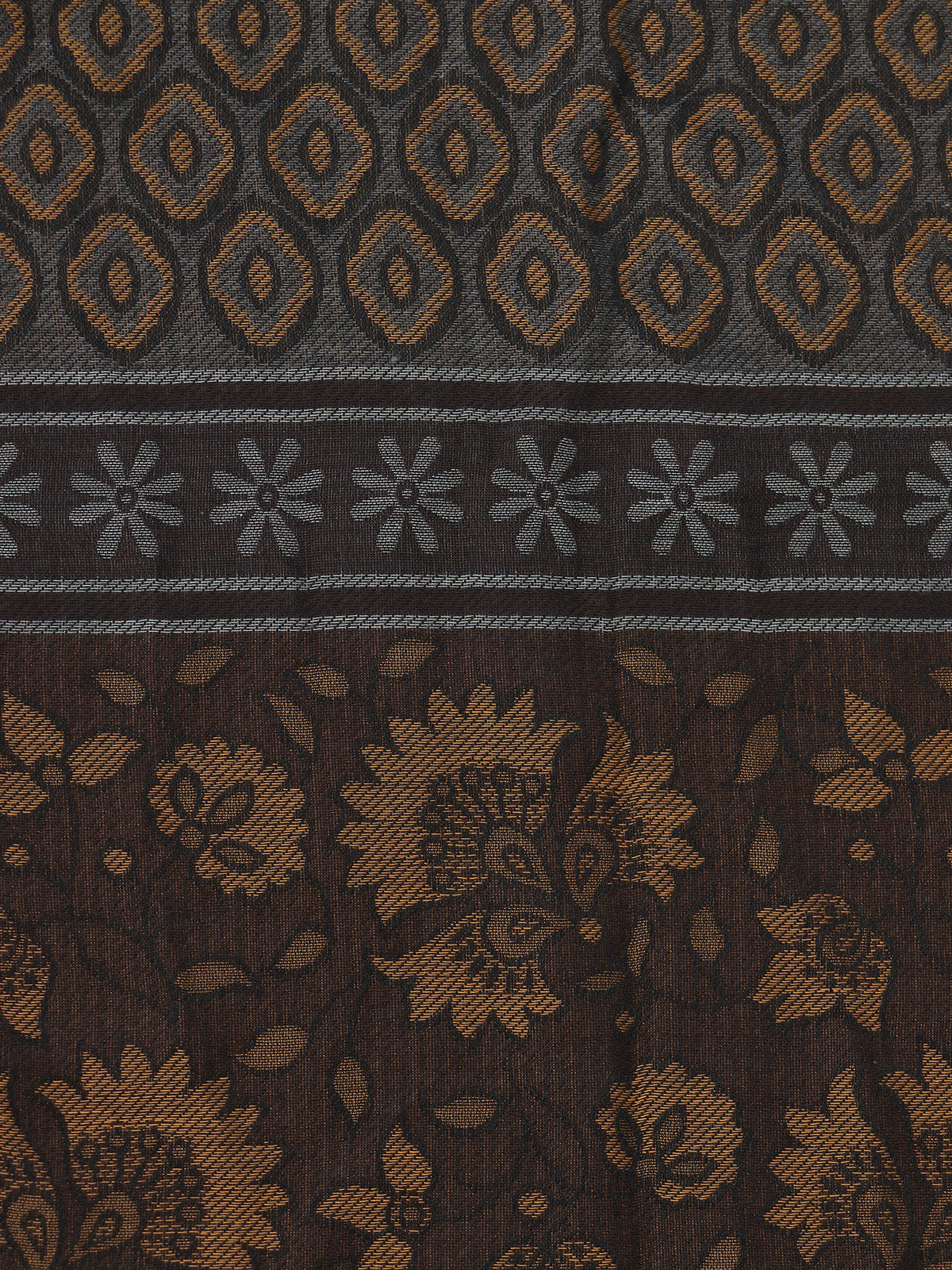 Floral jacquard scarf