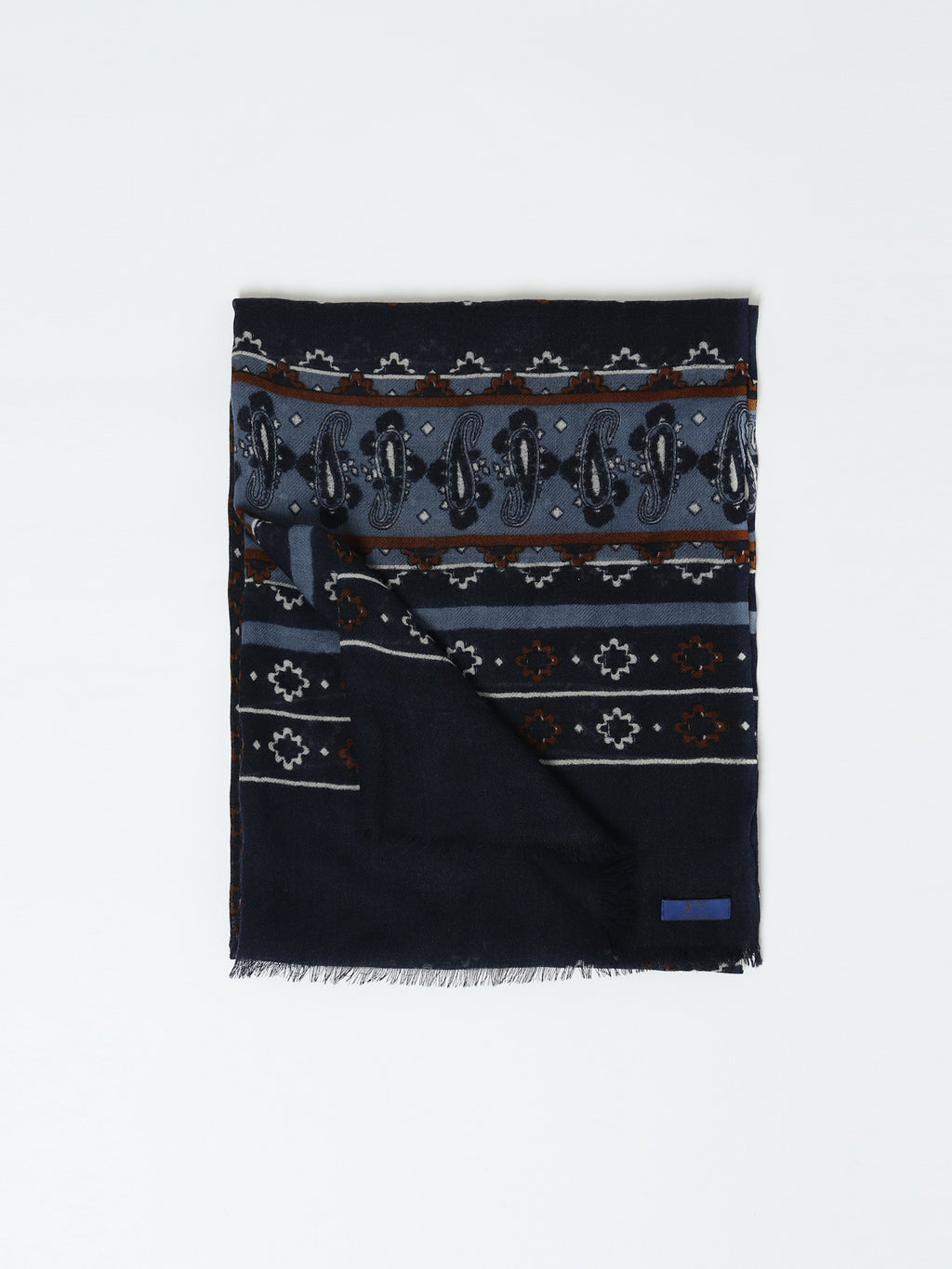 Fular lana motivos paisley