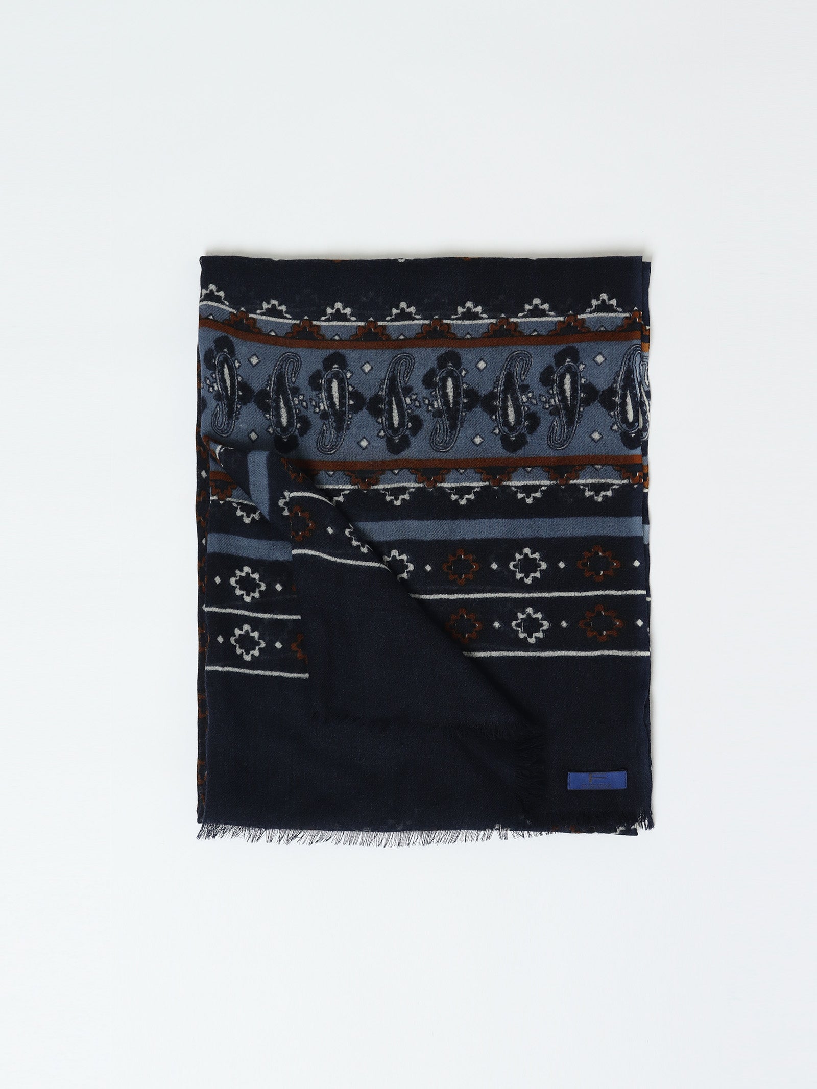 Fular lana motivos paisley