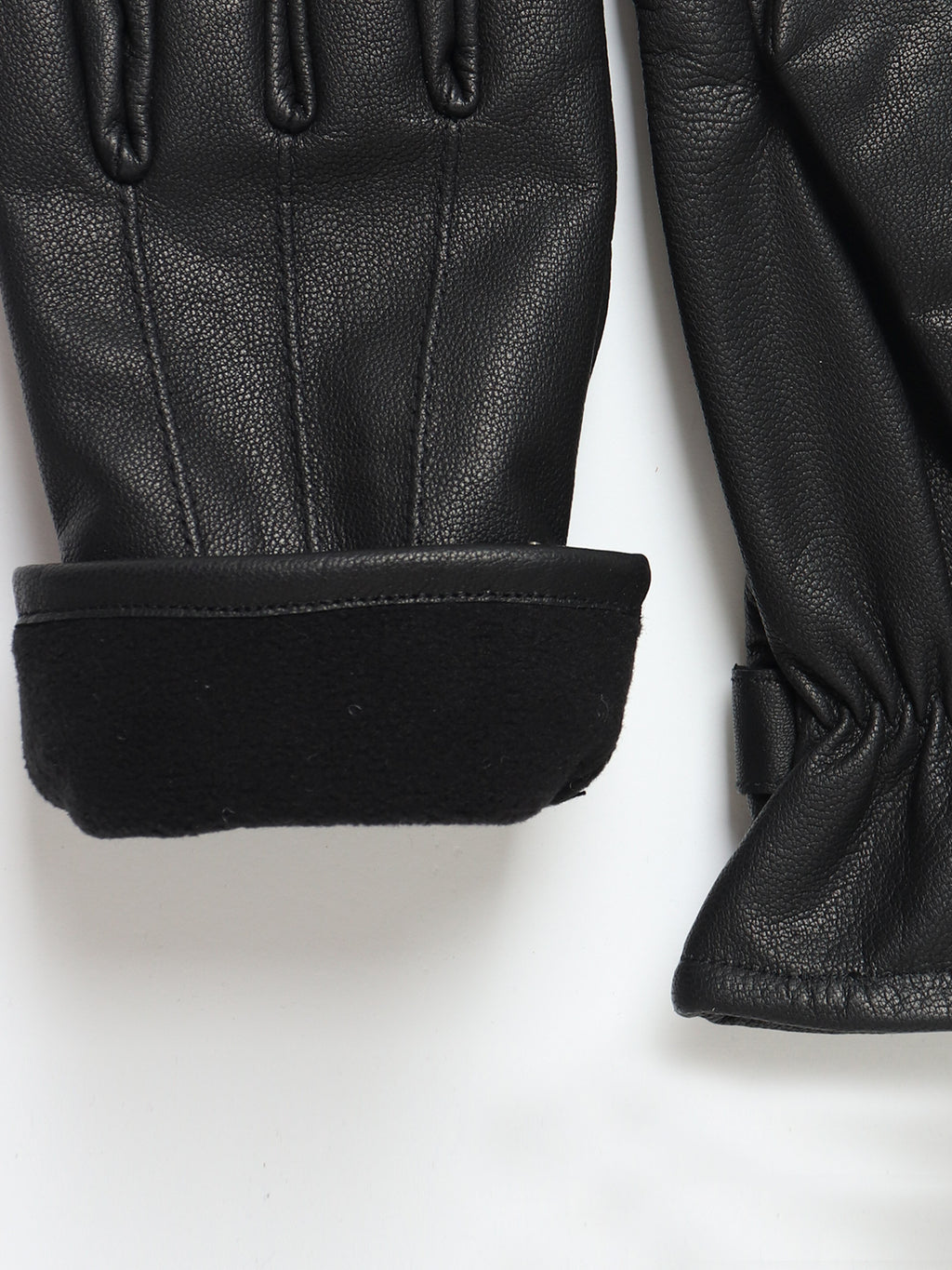 Guantes piel puño ajustable