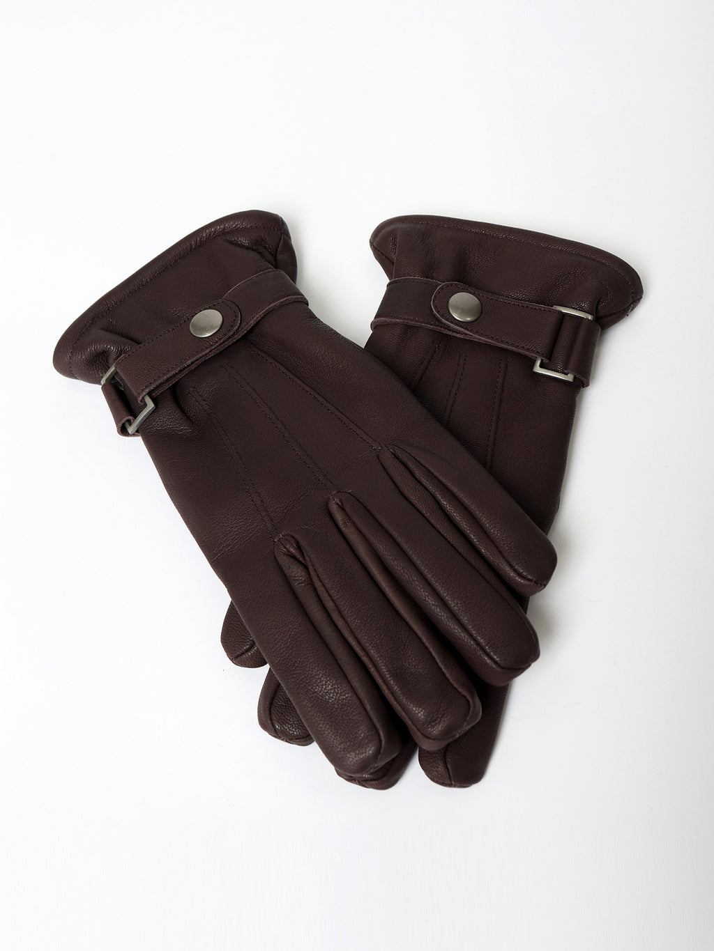 Guantes piel puño ajustable