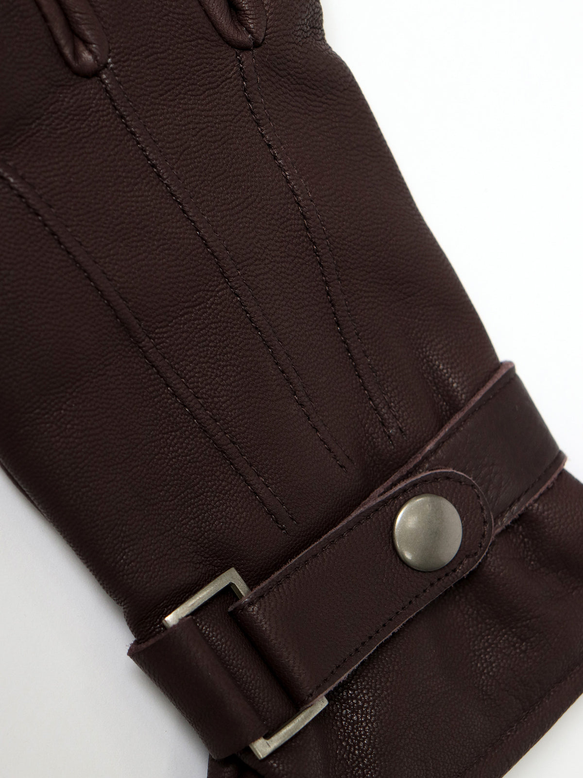 Guantes piel puño ajustable