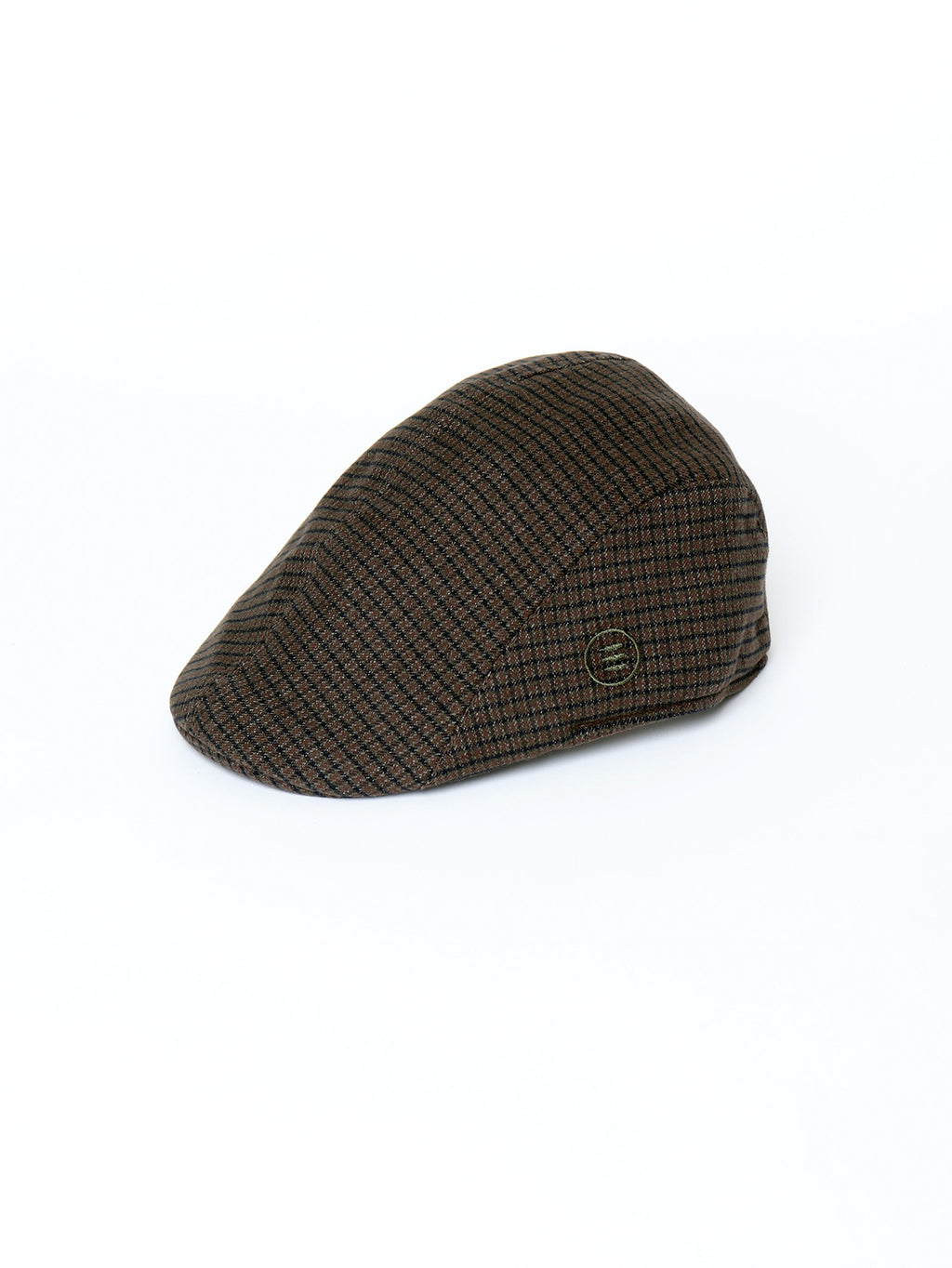 Harris check flat cap
