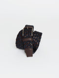 Elastic braided belt