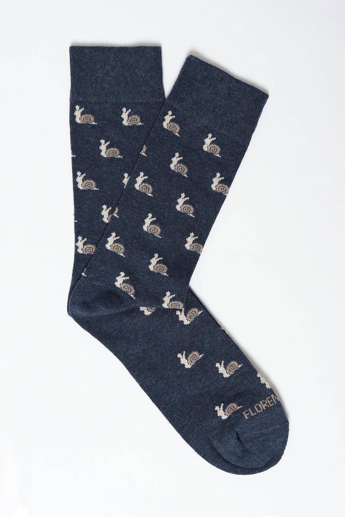 Snail pattern socks