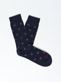 Geometric motif socks