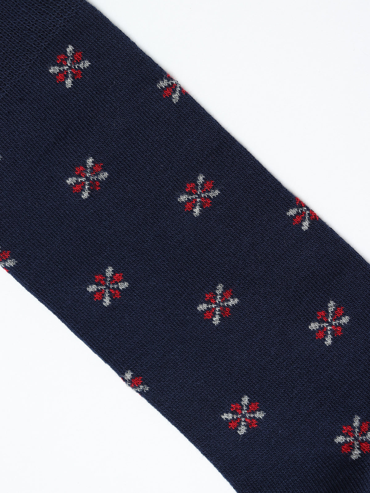 Geometric motif socks
