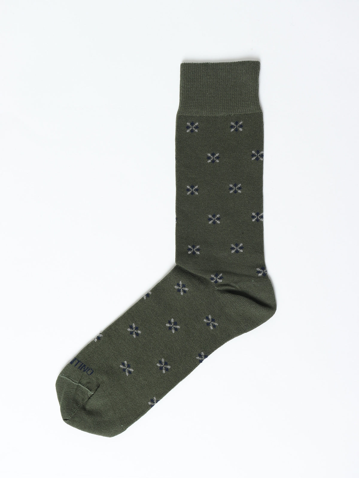 Geometric motif socks
