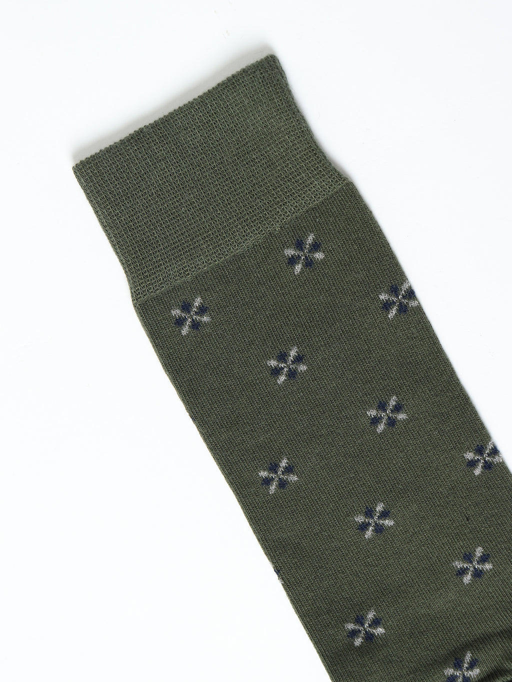 Geometric motif socks