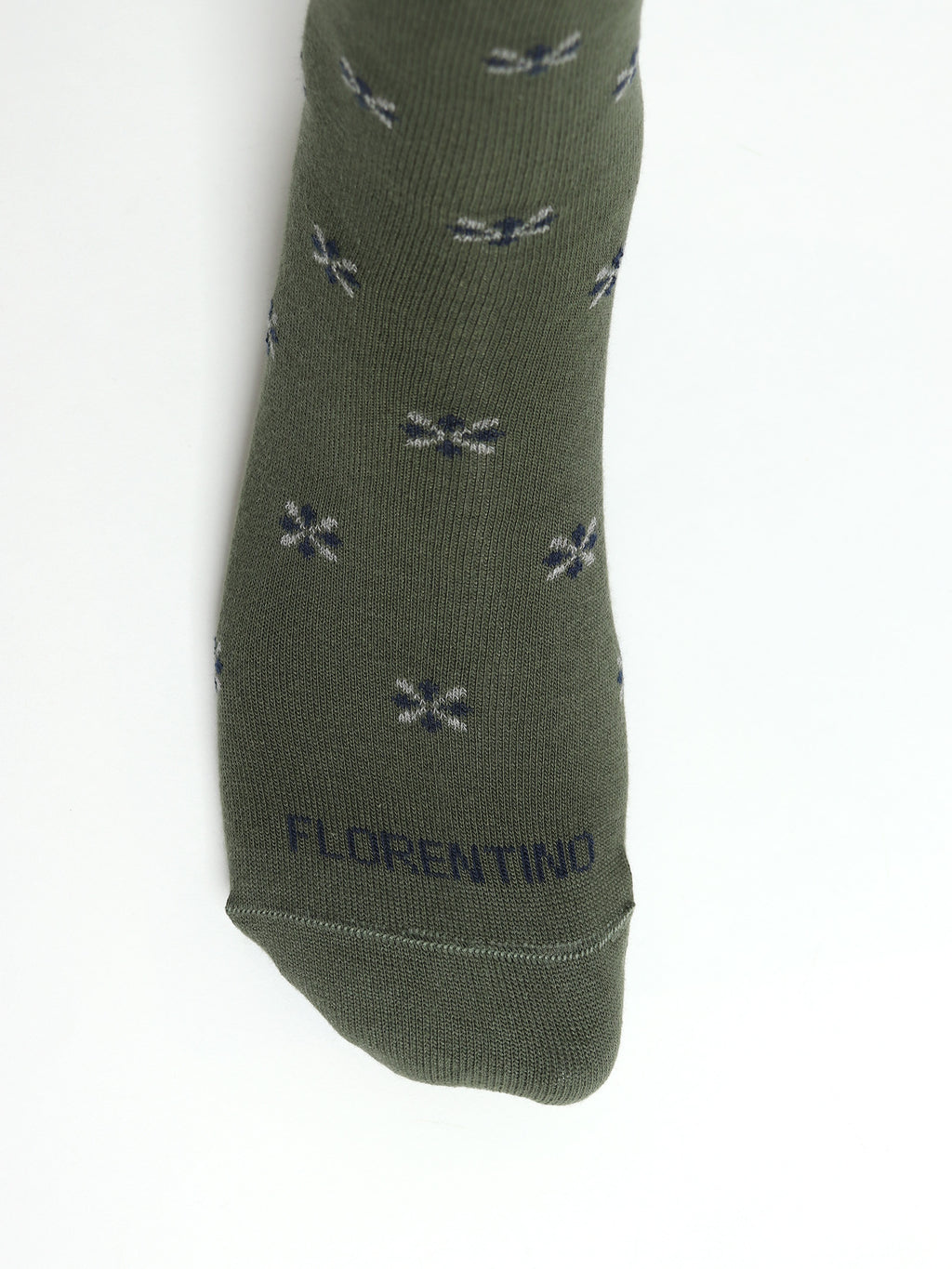 Geometric motif socks