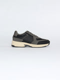 Leather multi-panel sneakers