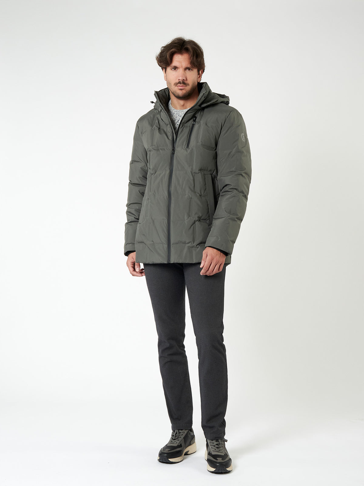 Parka acolchada con capucha