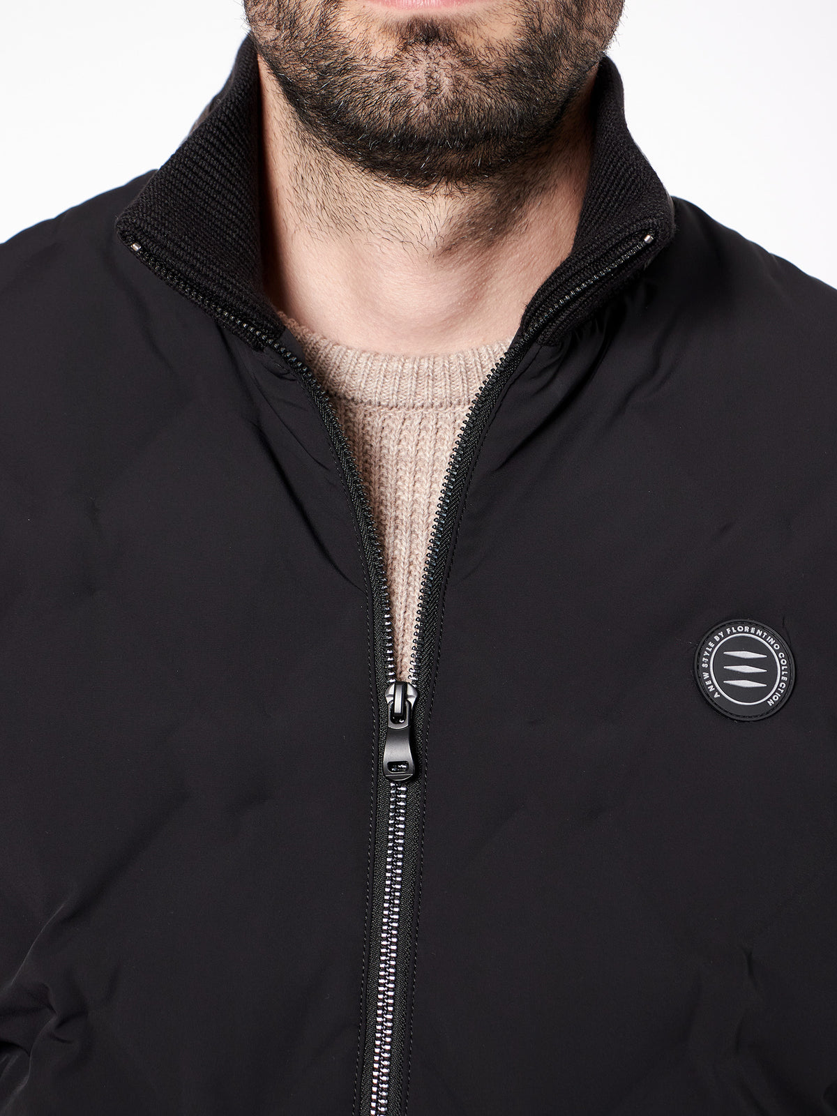 Combined quilted jacket