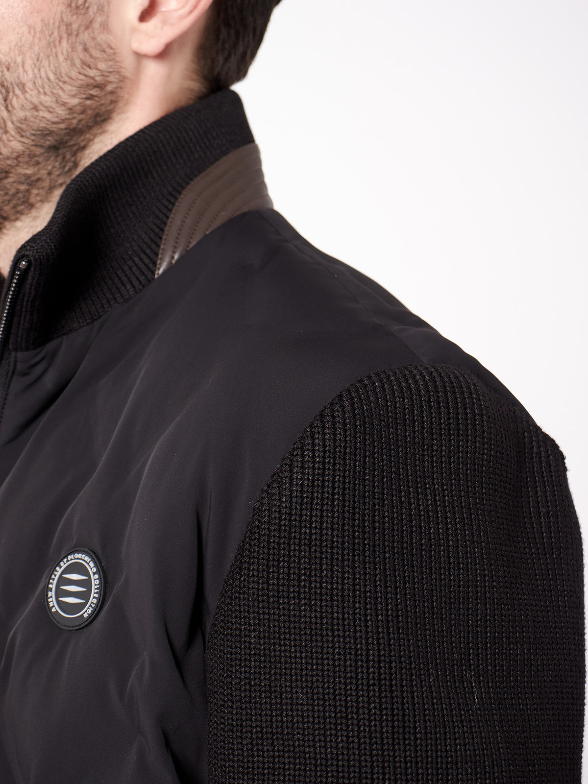 Combined quilted jacket