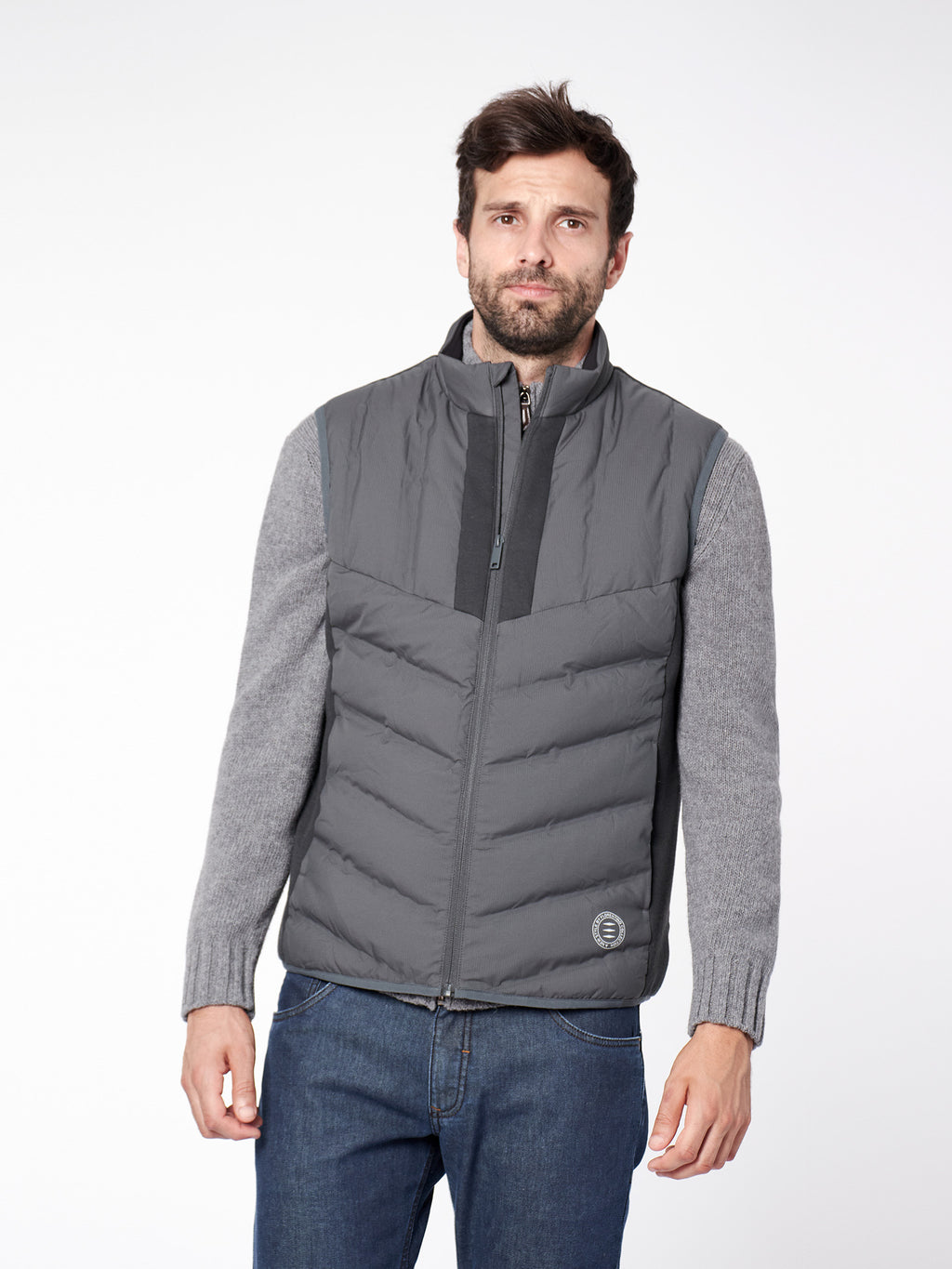Combined quilted vest