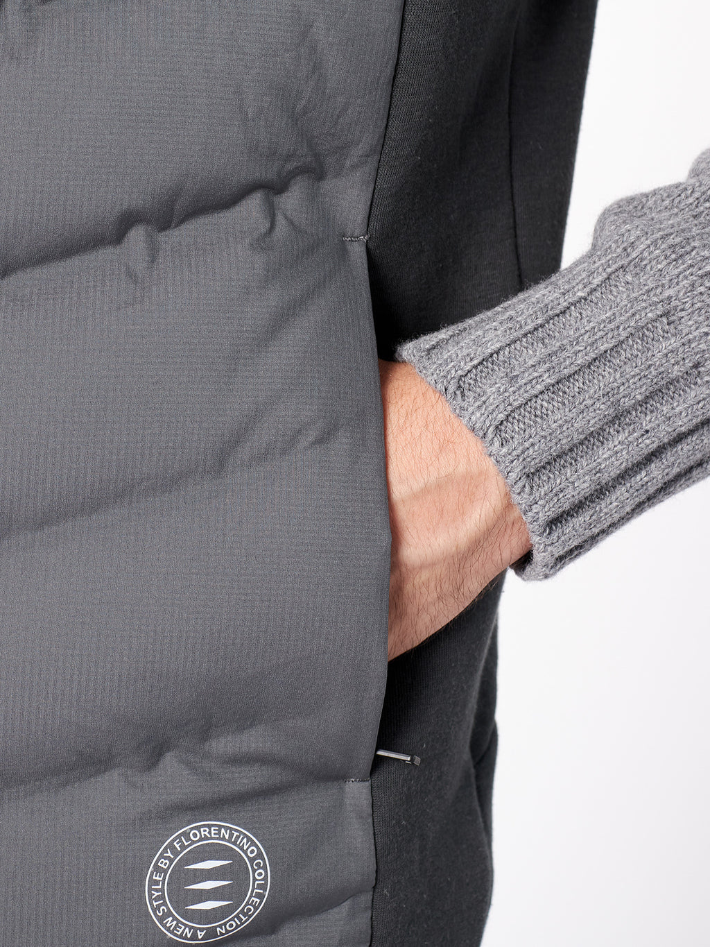 Combined quilted vest