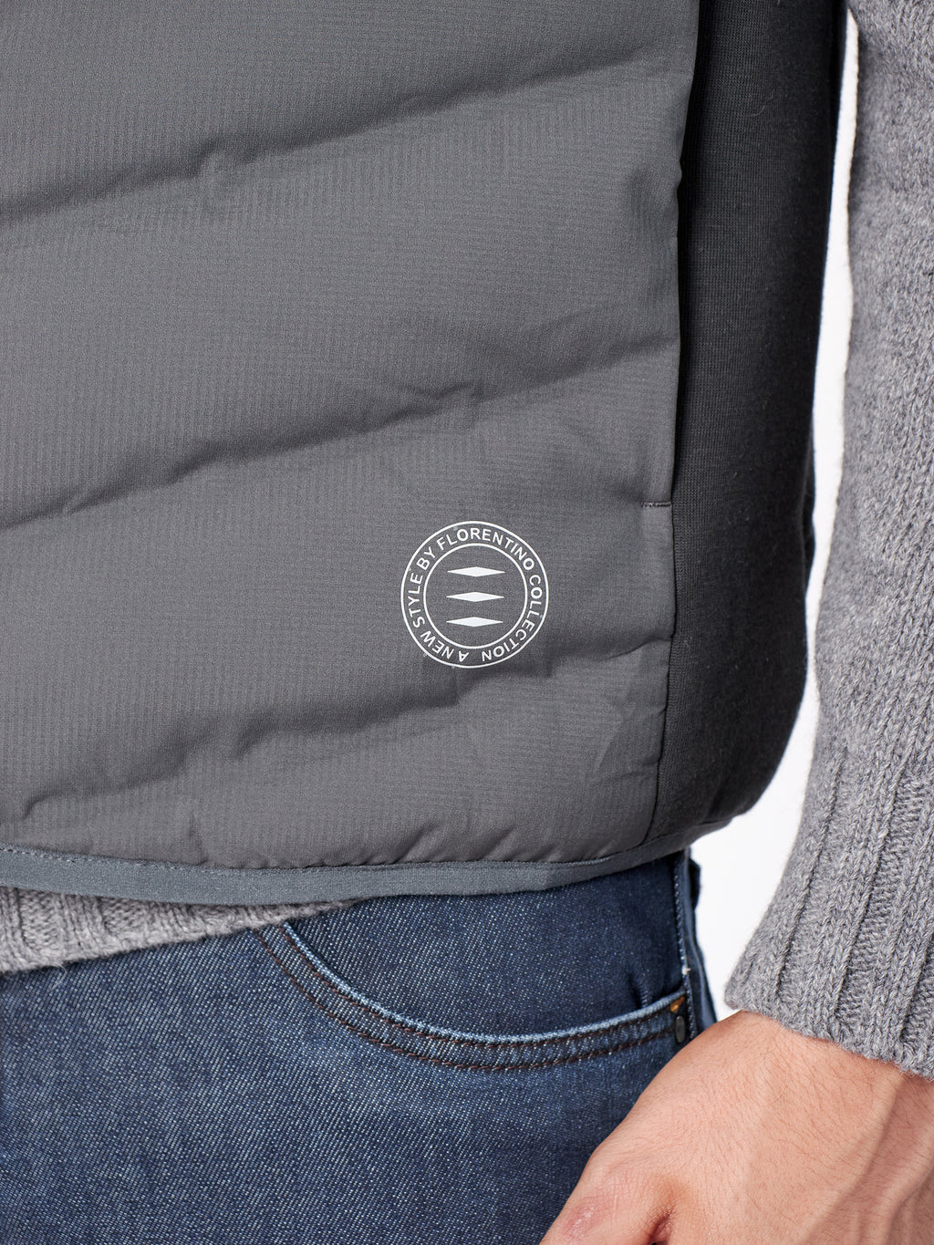 Combined quilted vest