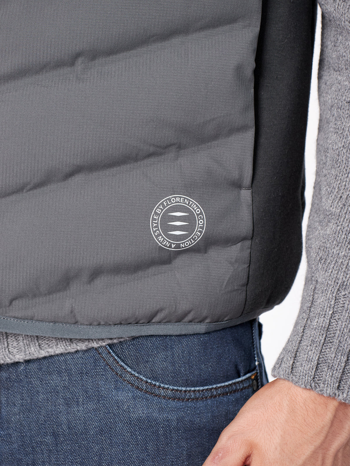 Combined quilted vest