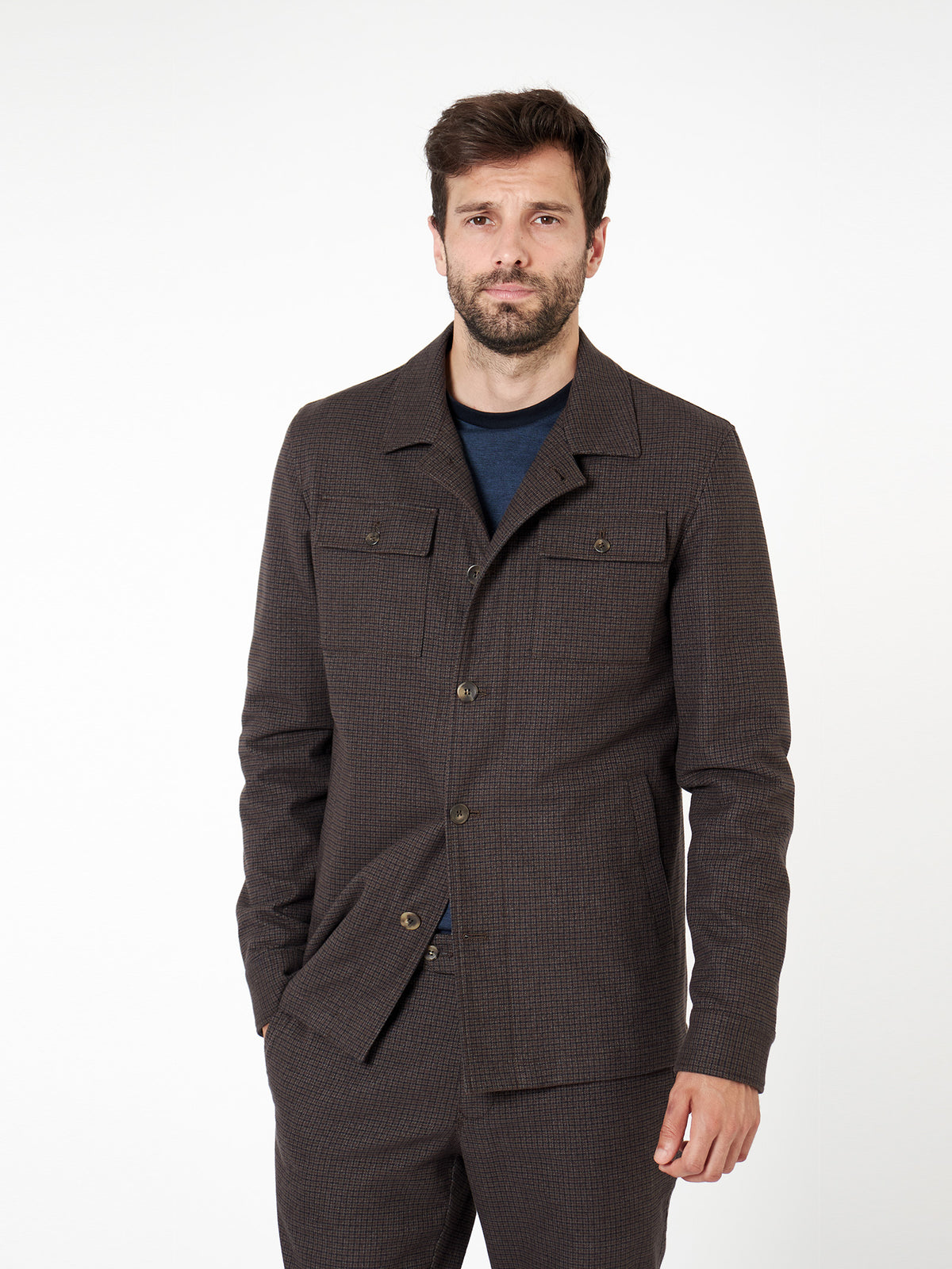 Sobrecamisa de cuadros slim fit