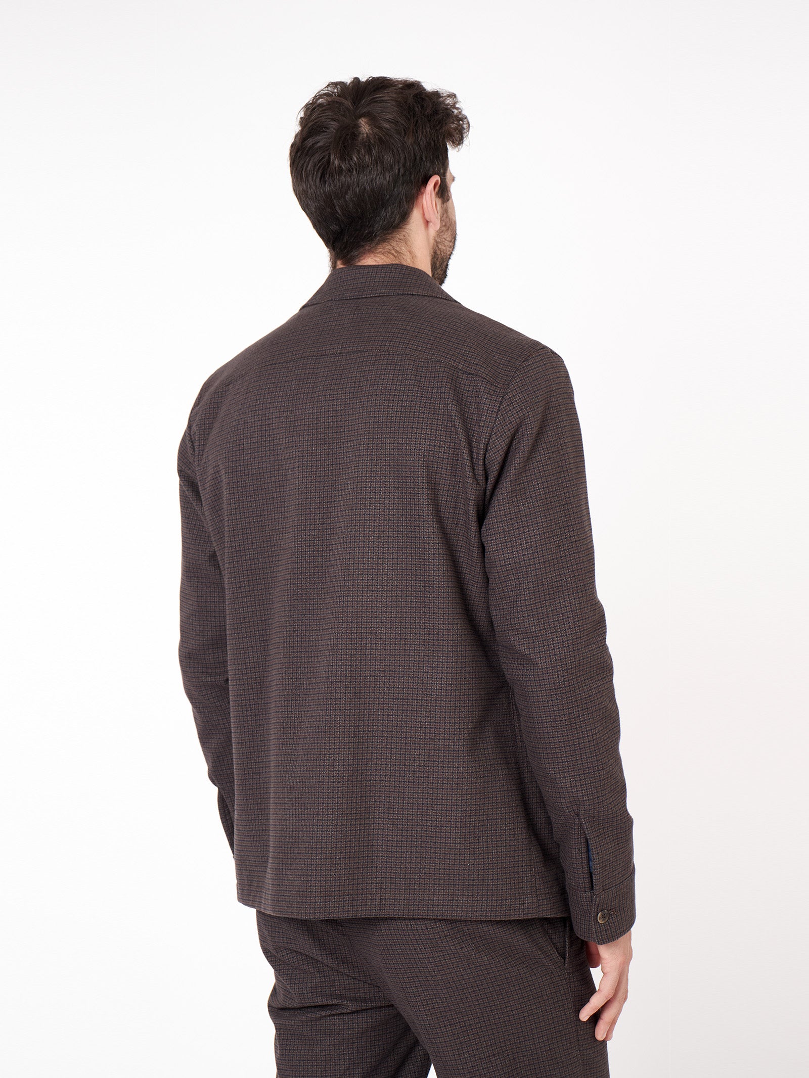 Slim fit check overshirt