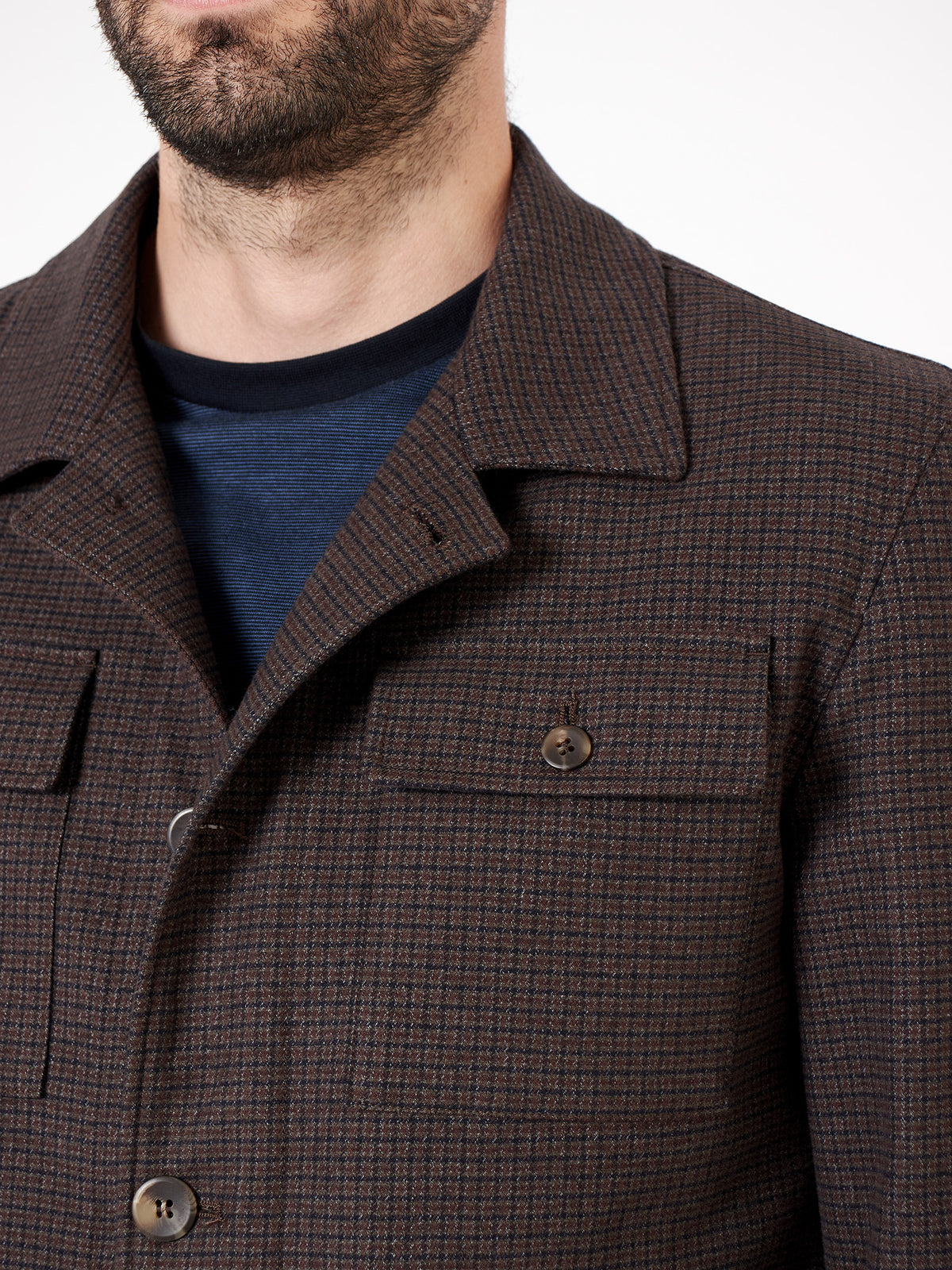 Sobrecamisa de cuadros slim fit