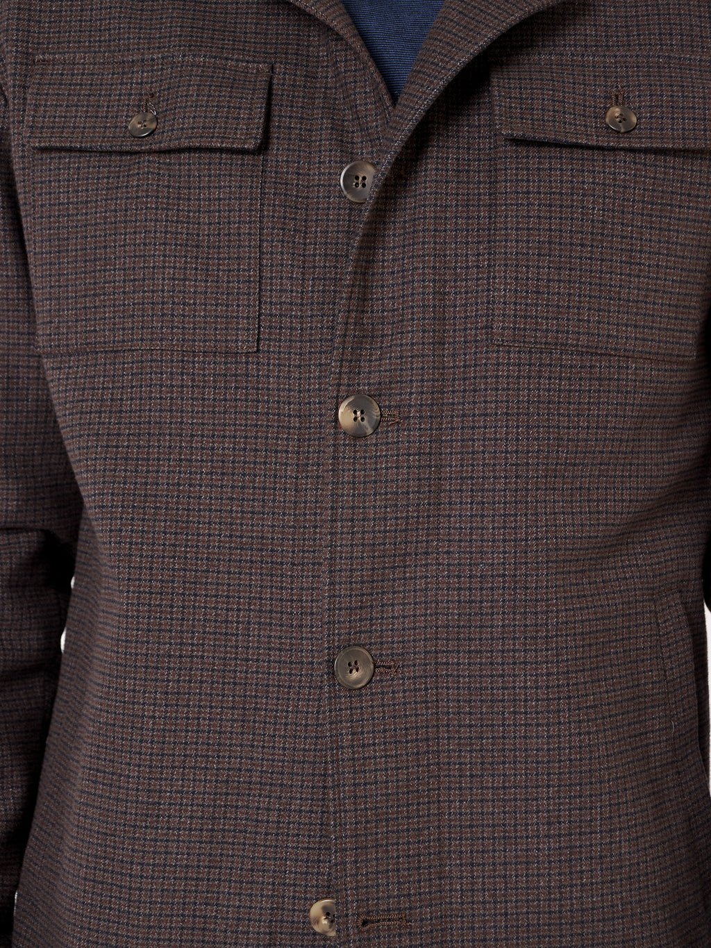 Slim fit check overshirt