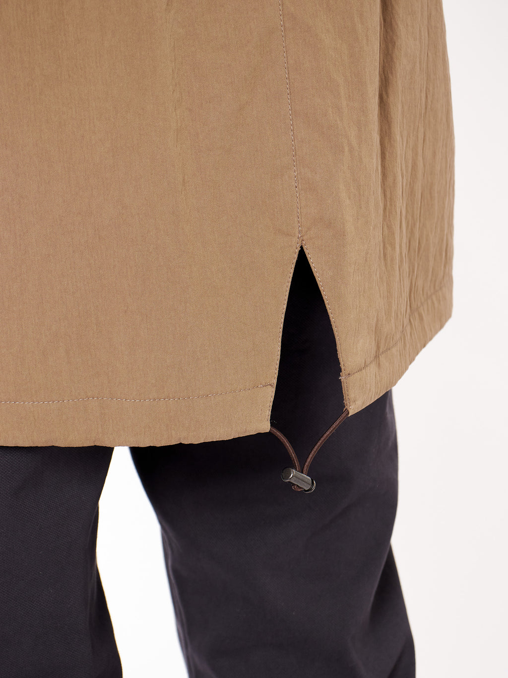 Regular fit hooded trench coat