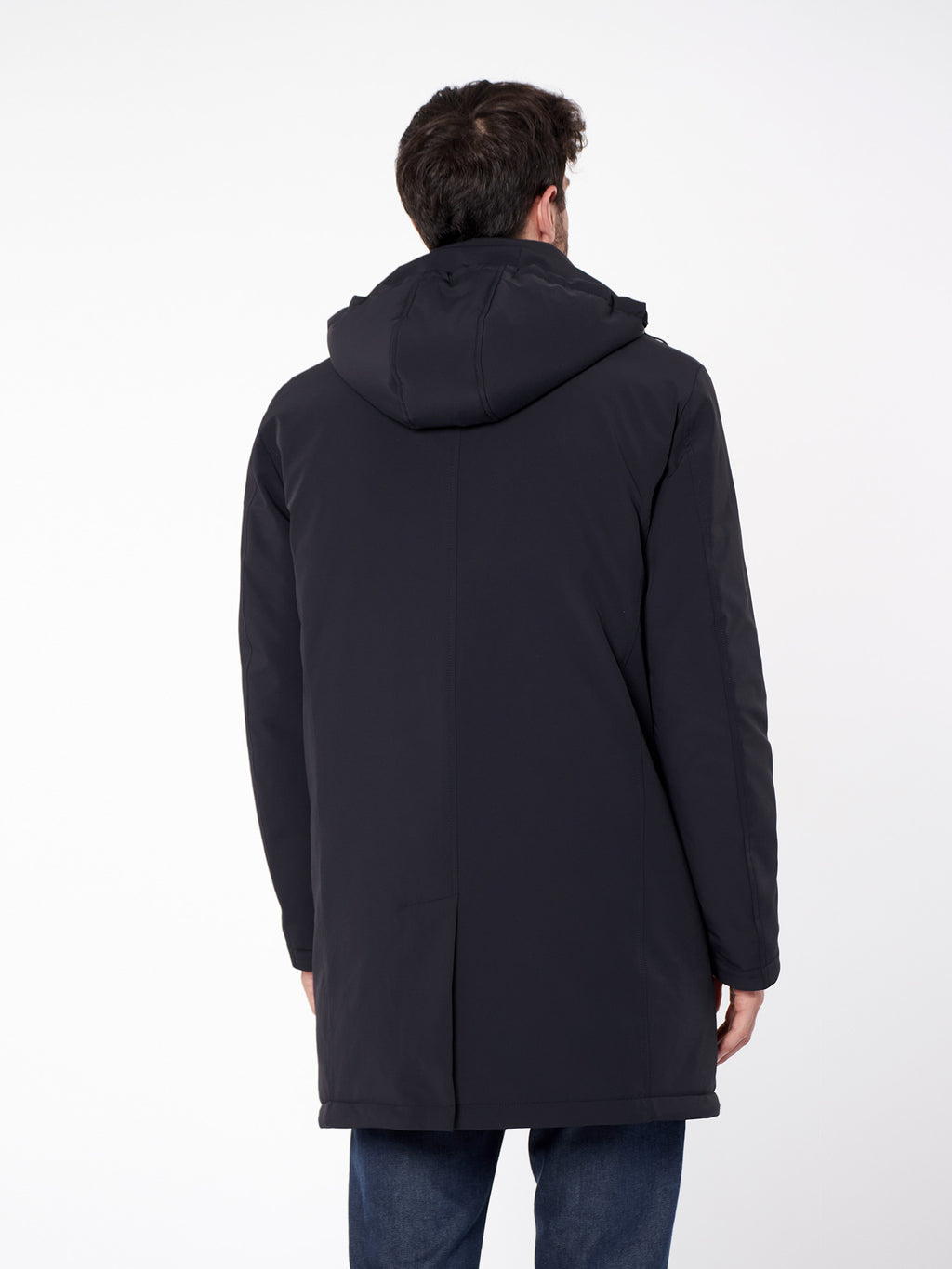 Gabardina regular fit con capucha