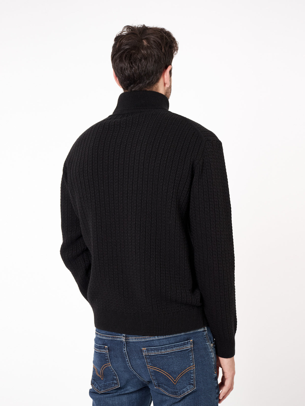 Structured turtleneck sweater