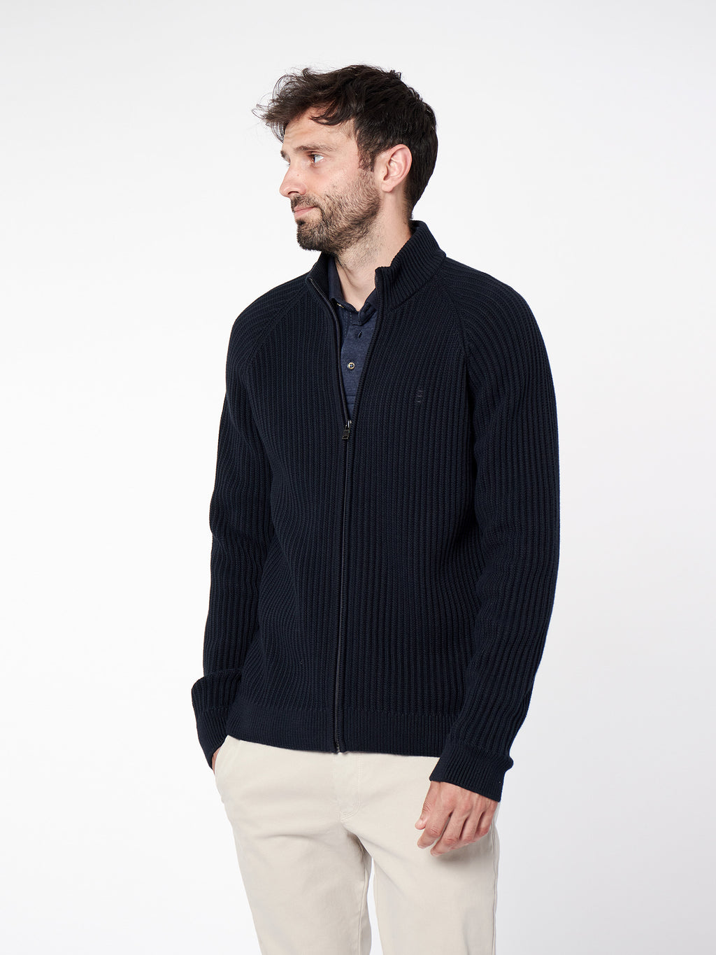 Structured knit cardigan