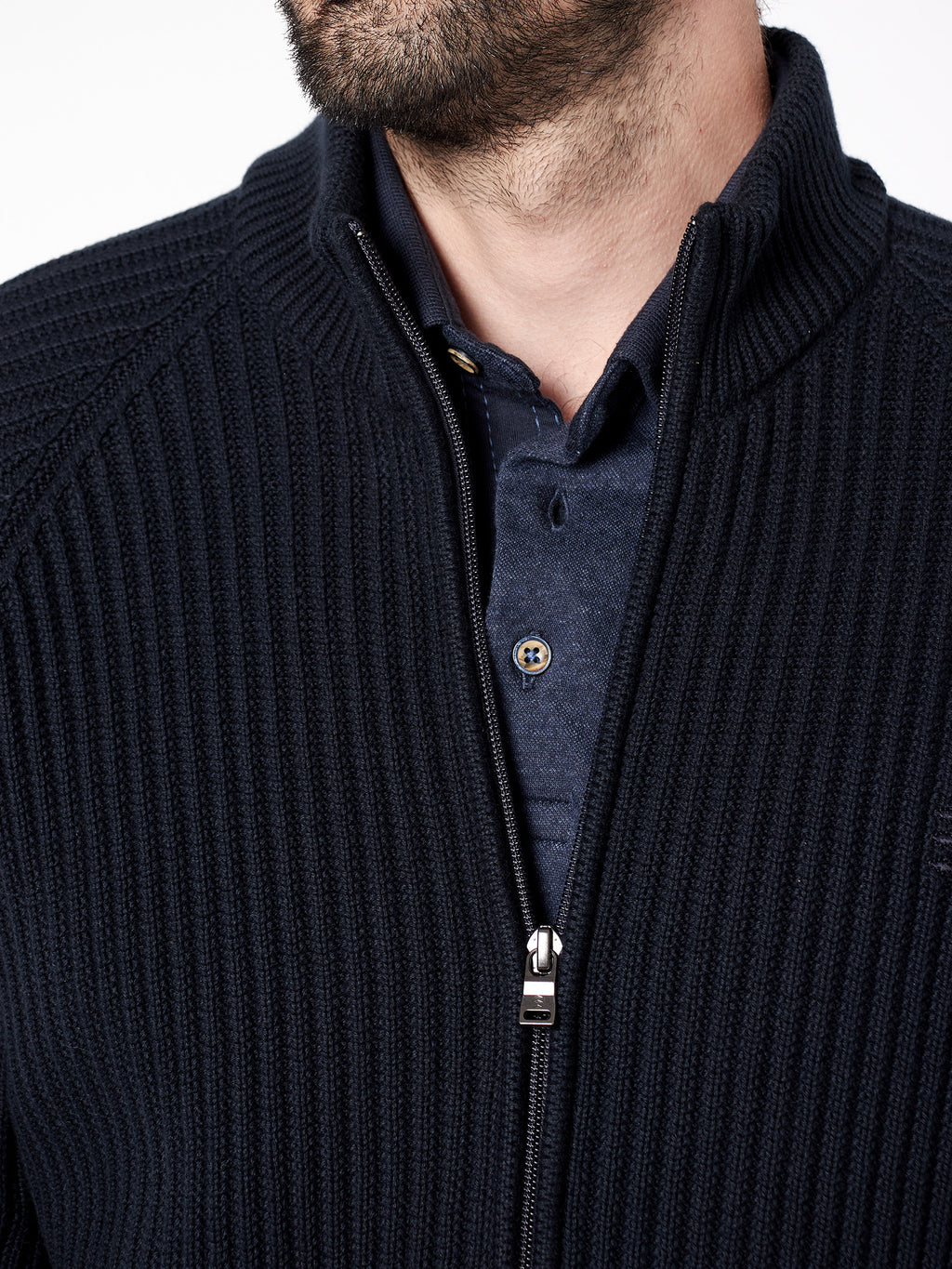 Structured knit cardigan