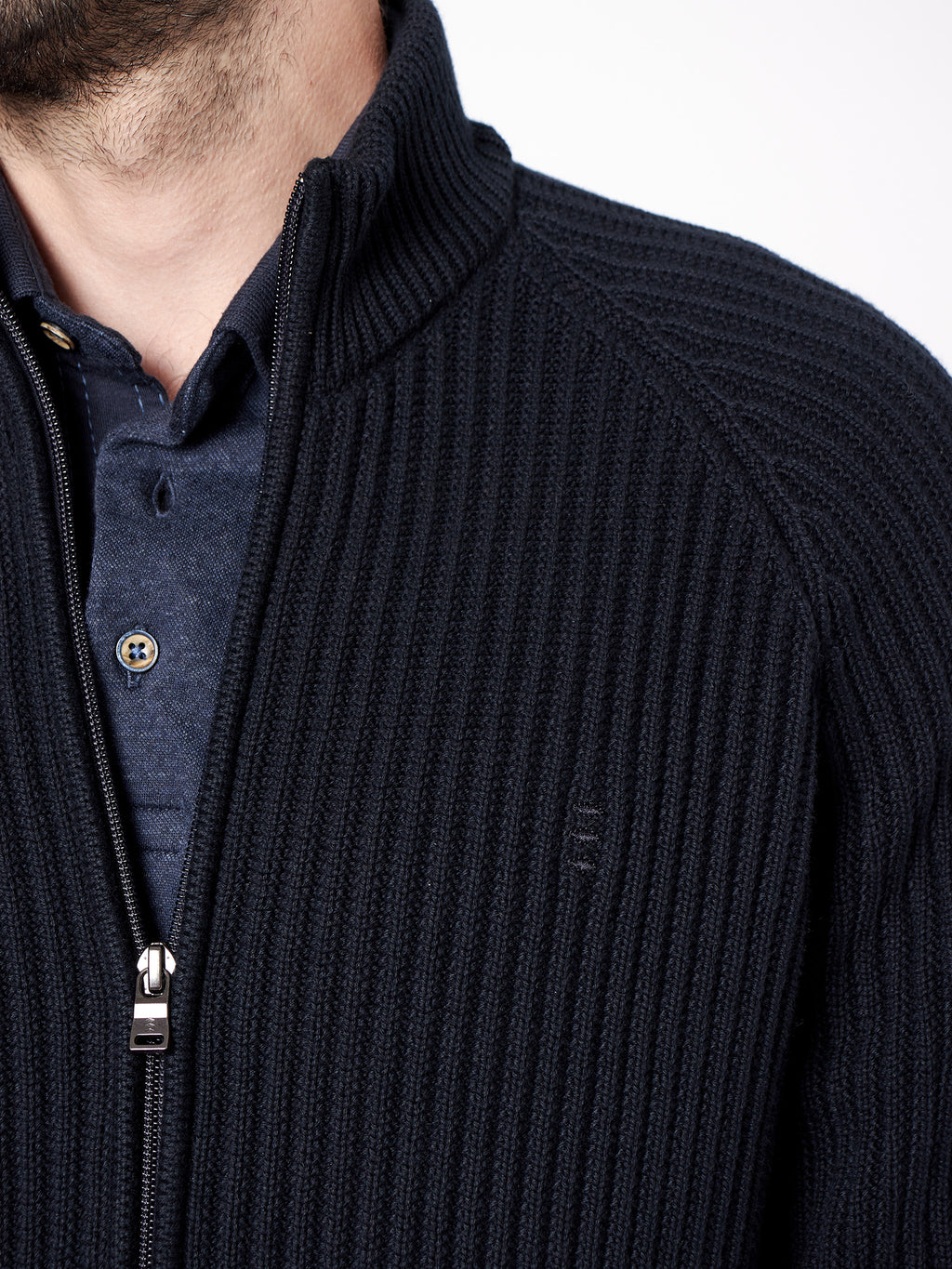 Structured knit cardigan