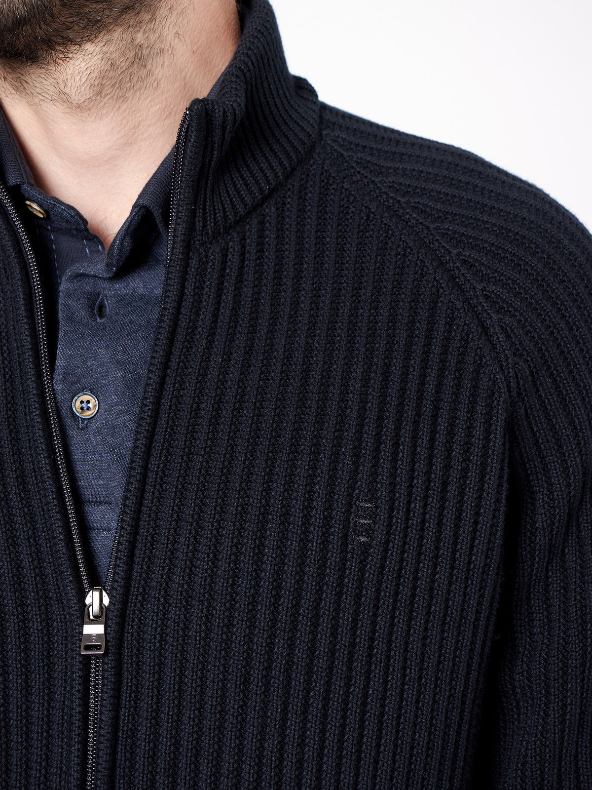 Structured knit cardigan