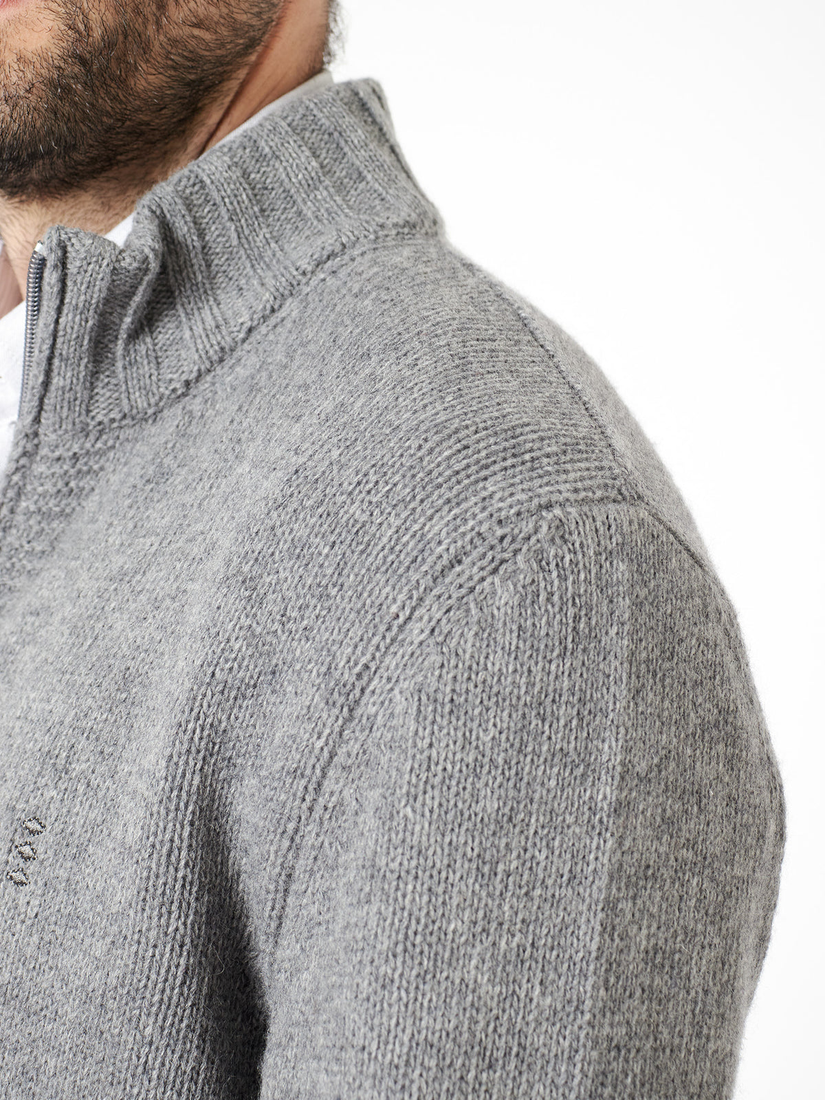 Cardigan con cremallera