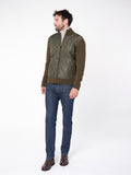 Slim fit hybrid jacket