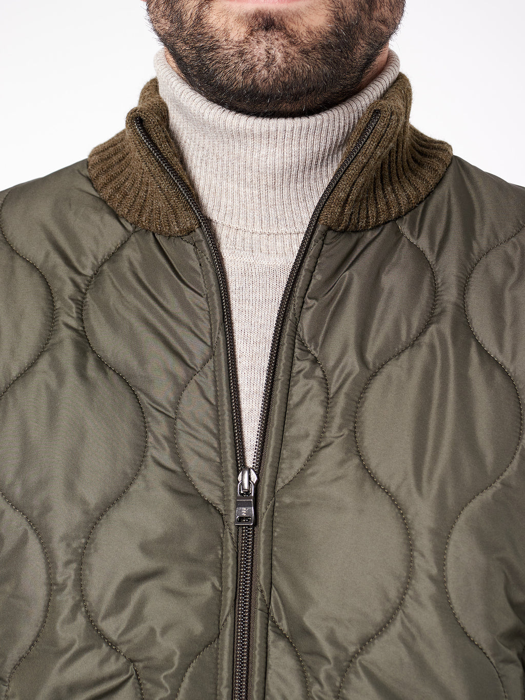 Slim fit hybrid jacket