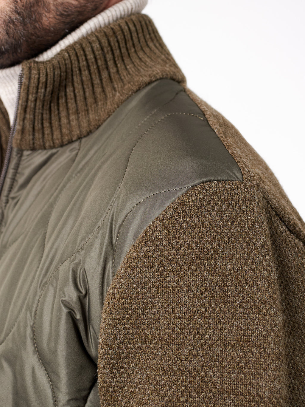 Slim fit hybrid jacket