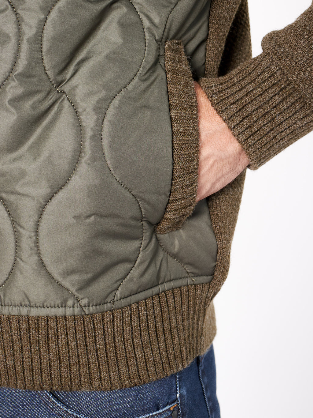 Slim fit hybrid jacket