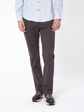 Regular fit micro-pattern chino trousers
