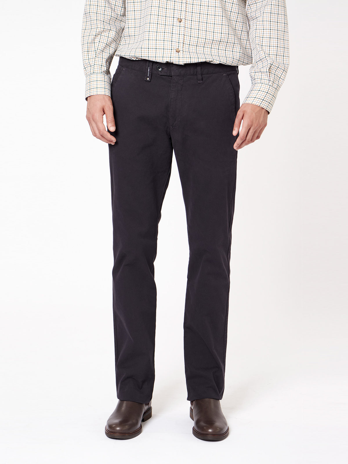 Pantalón chino microdibujo regular fit