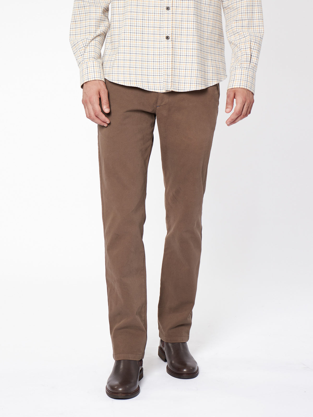 Pantalón chino microdibujo regular fit