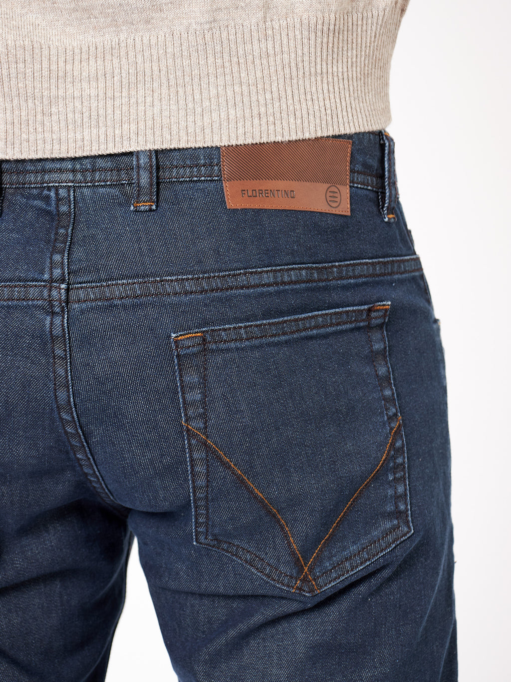 Slim fit jeans with stone washed