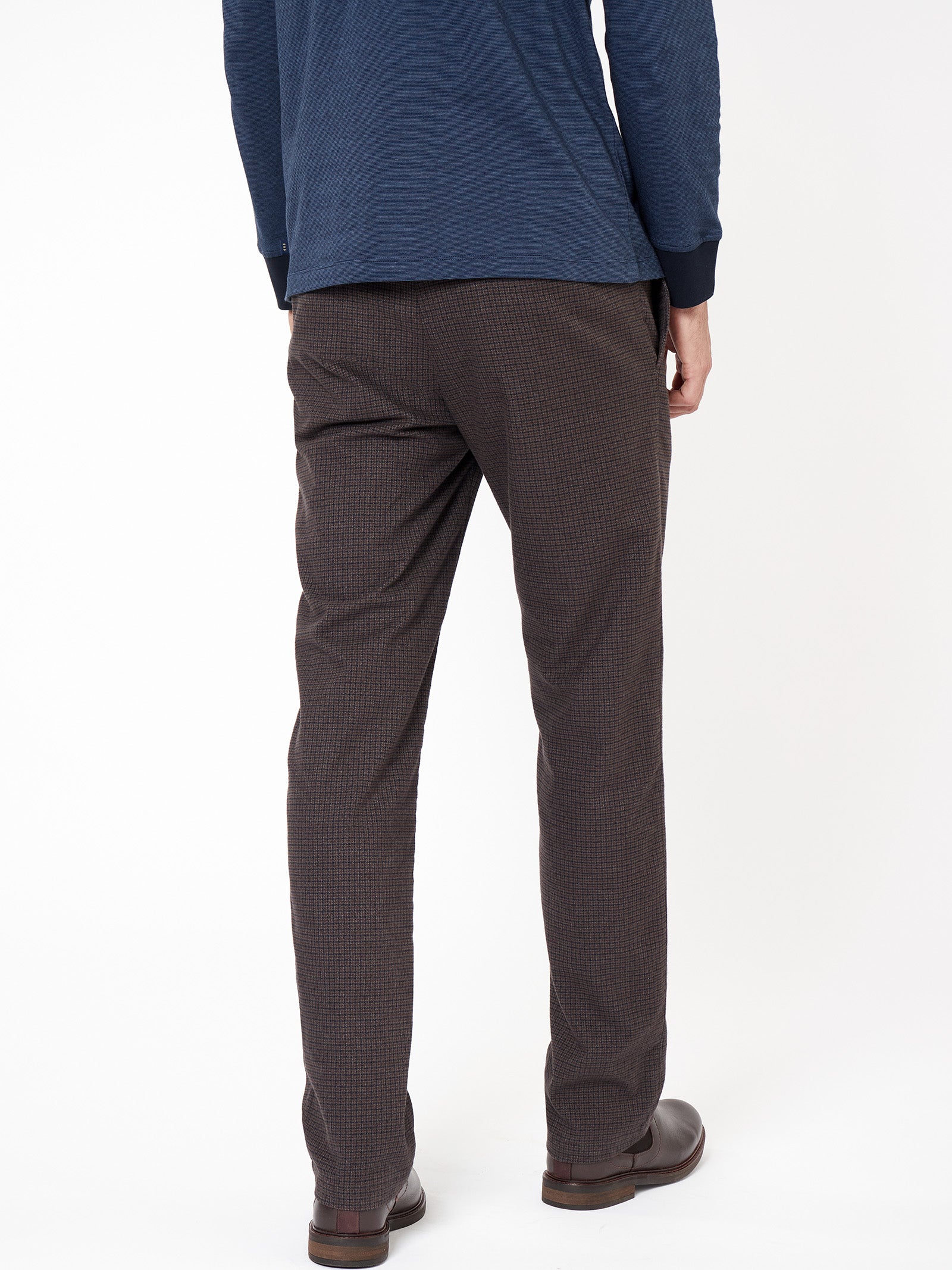 Regular fit Harris check chino trousers