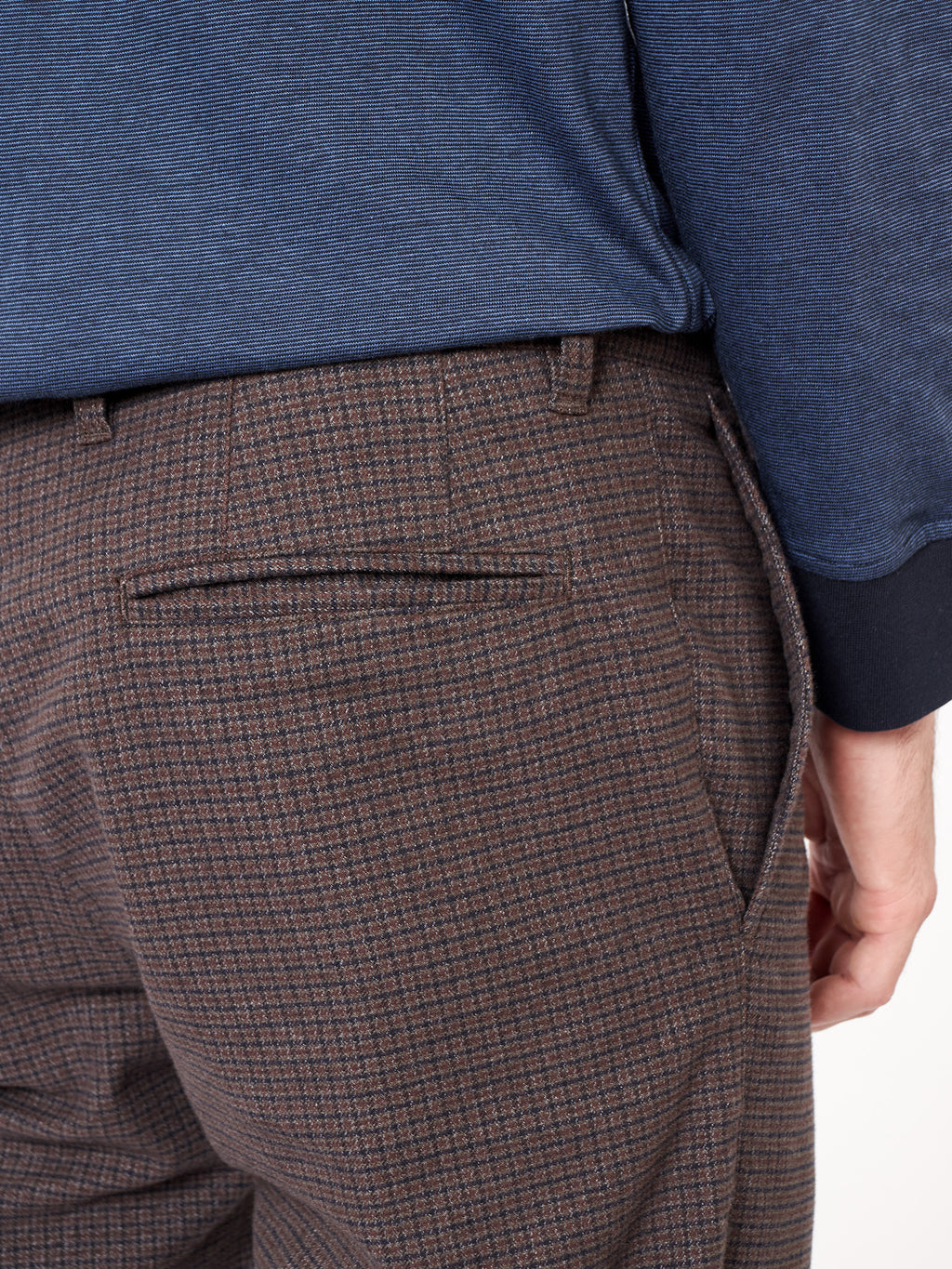 Regular fit Harris check chino trousers