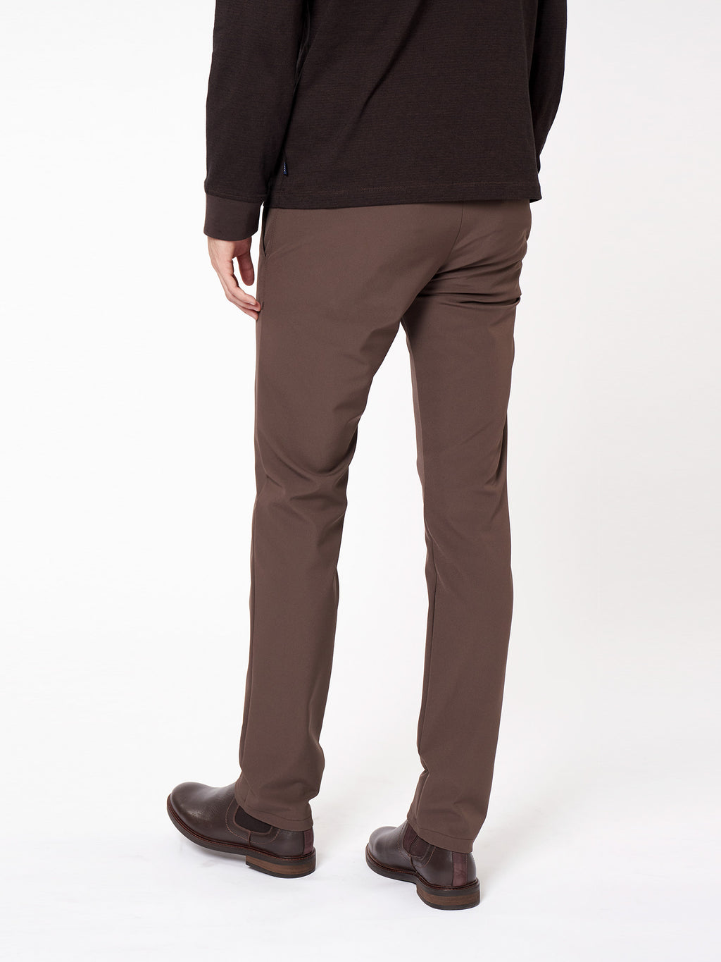 Slim fit technical chino trousers