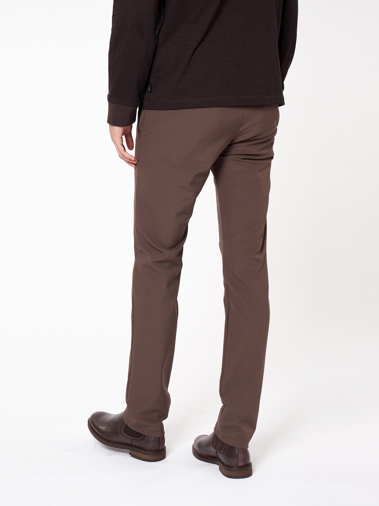 Slim fit technical chino trousers