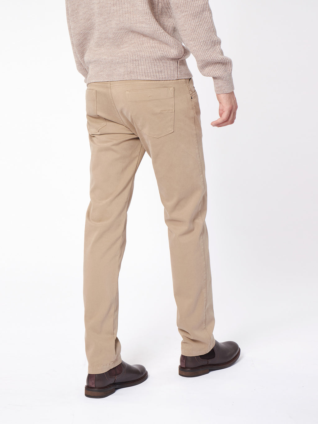 Slim fit structured trousers