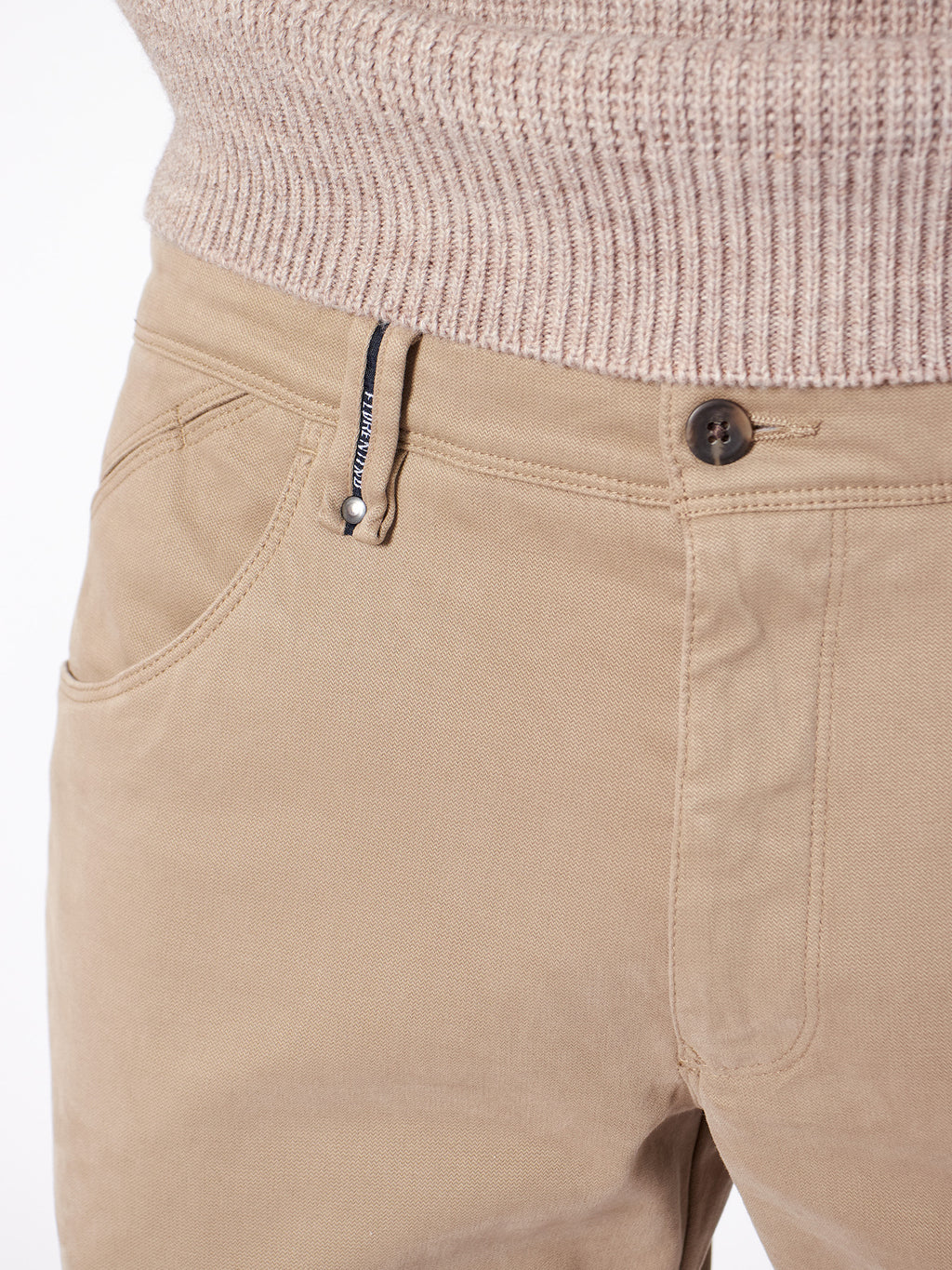 Slim fit structured trousers