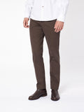 Slim fit structured chino trousers
