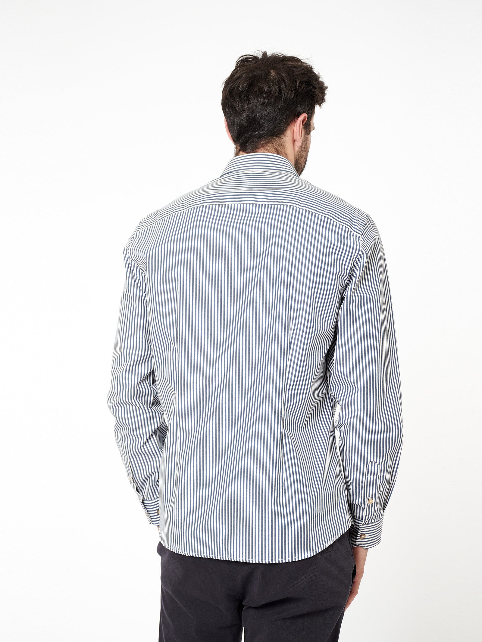 Regular fit striped shirt with pocket